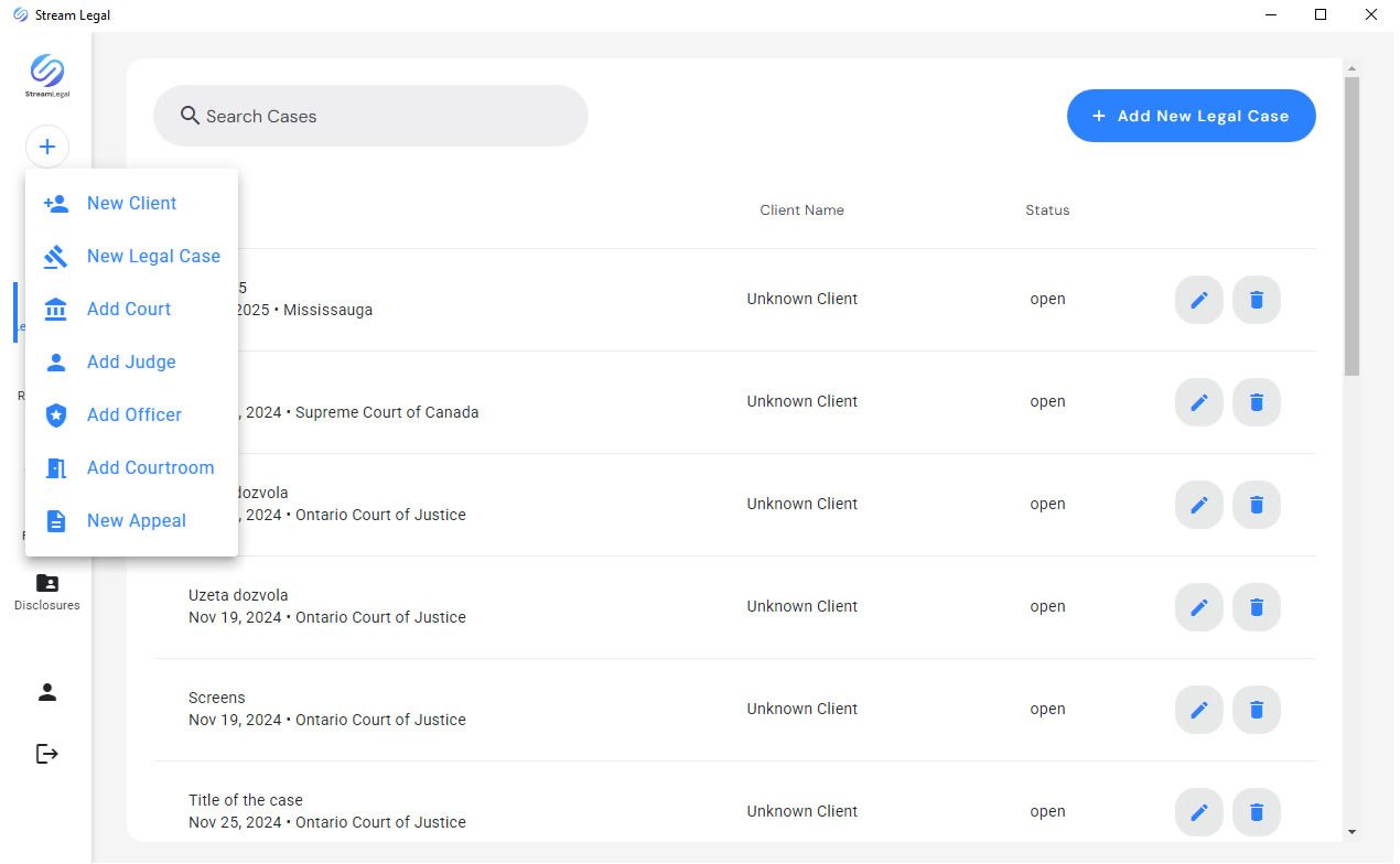 Streamlegal-casemanagment
